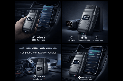 "LuxPoint Pro OBD2 Scanner | Wireless Car Diagnostic Tool"
