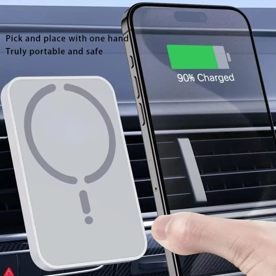 LuxPoint™ MagSafe Wireless Car Charger — 15W Fast Charge Mount