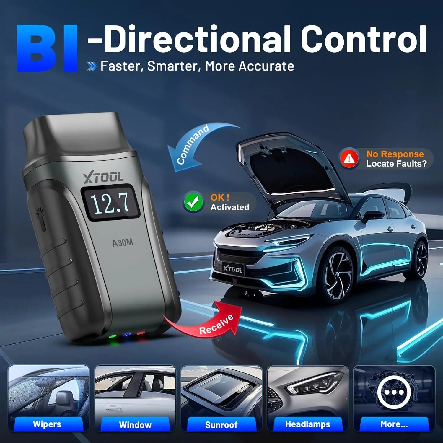 "LuxPoint Pro OBD2 Scanner | Wireless Car Diagnostic Tool"