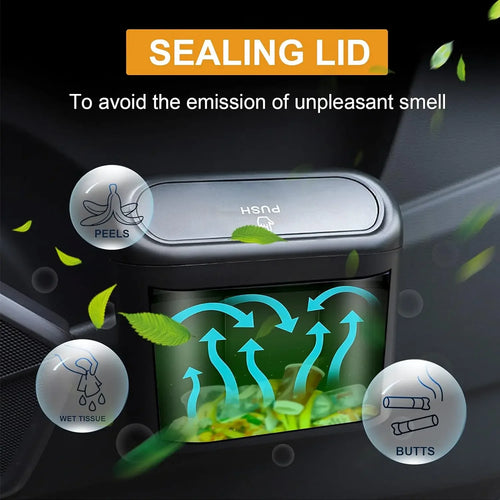 LuxPoint™ Compact Car Trash Bin