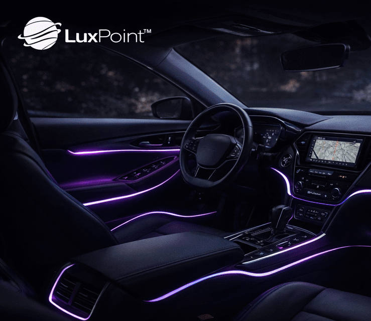 LuxPoint™ Multi-Color LED Interior Lighting — Premium Ambient Upgrade