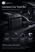 LuxPoint™ Compact Car Trash Bin